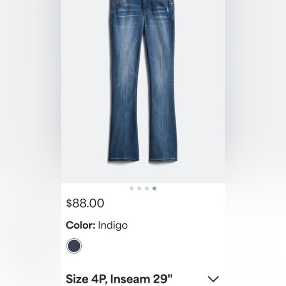 Democracy, “Ab”solution boot cut jeans, distressed light wash, petite 4 - Picture 7 of 8